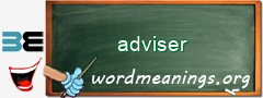 WordMeaning blackboard for adviser